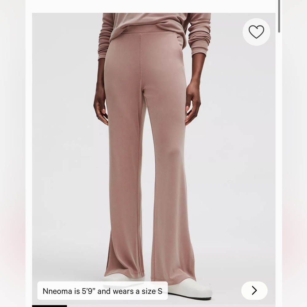 Lululemon Athletica Soft Pink Wide Leg Pants